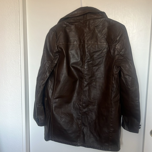 Vintage Kurland Men's Brown  jacket Leather removible Insulated EUC size Large - Picture 9 of 11